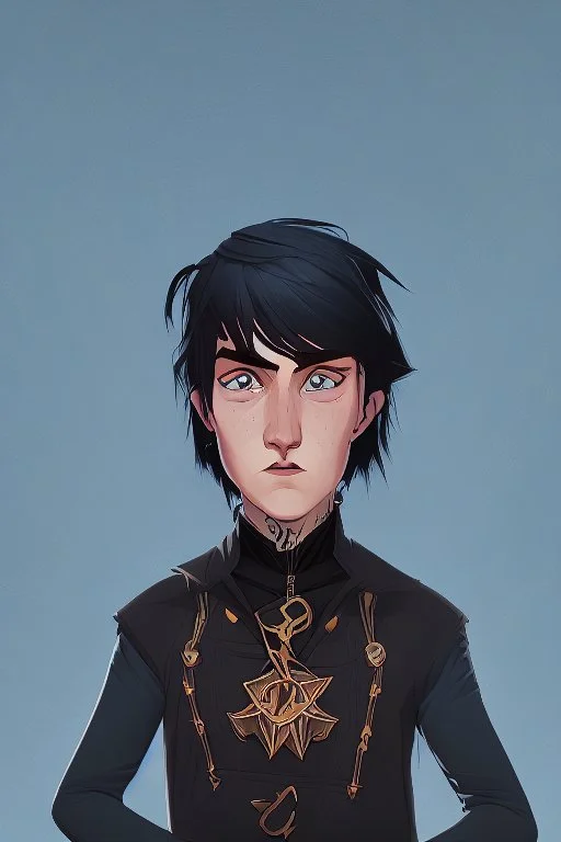 black hair freckles blue eyes young wizard beardsley