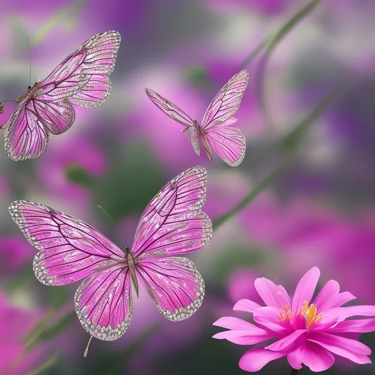 pink butterfly