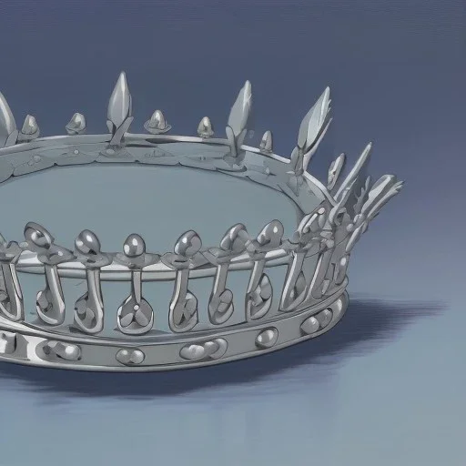 a crown made up of silverware