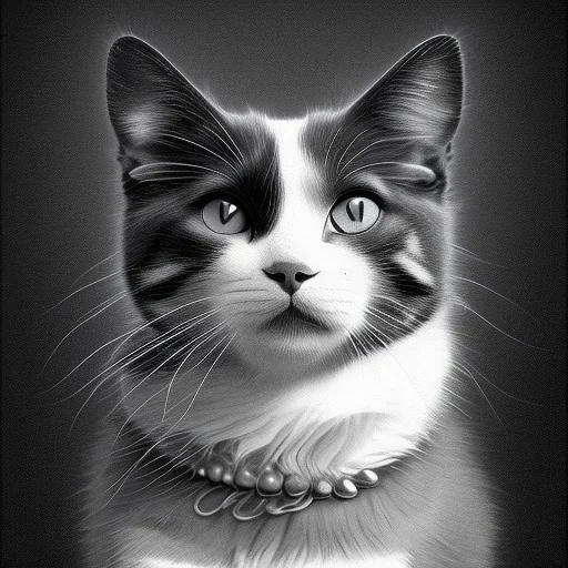 Black and white cat