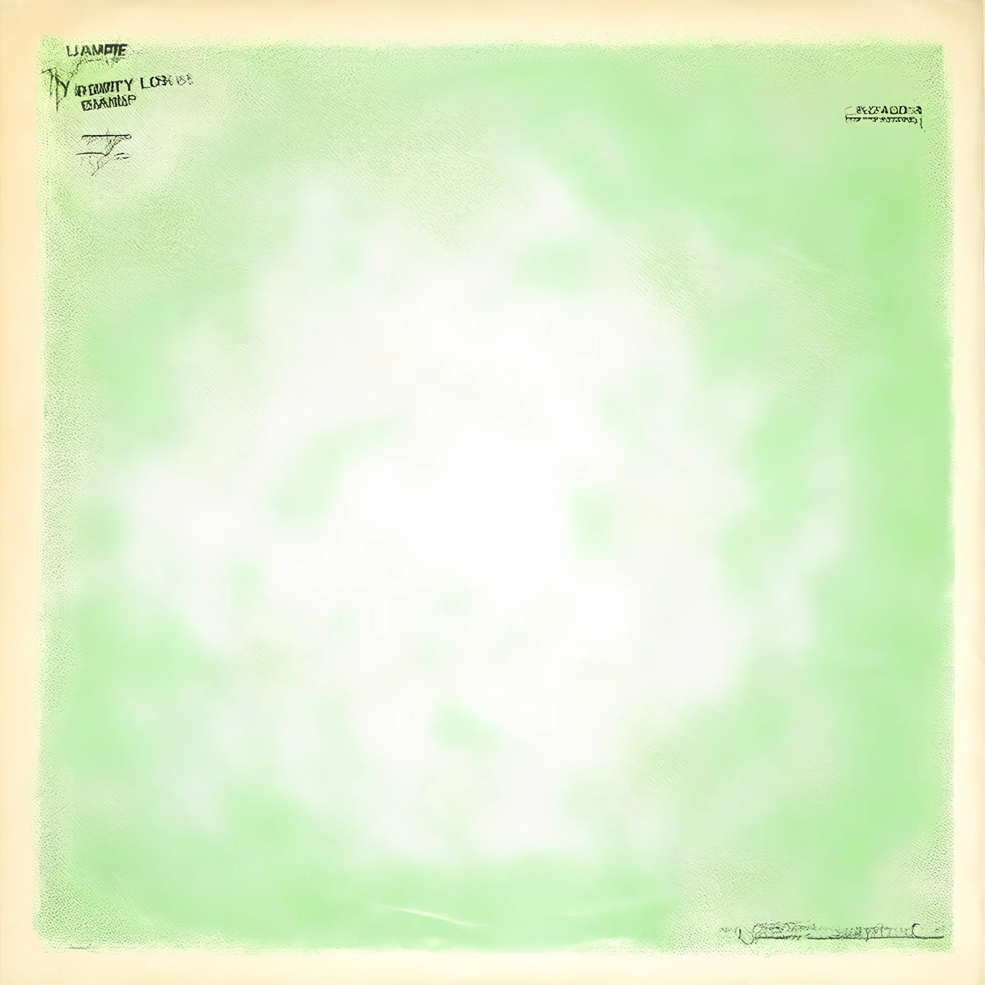 old album cover with thin lines and dots