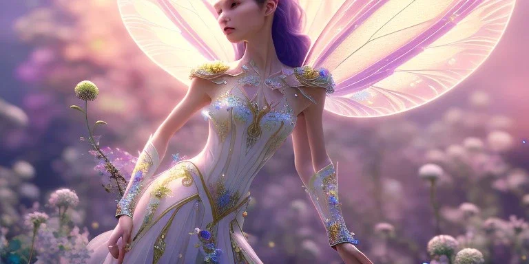 crystal subtle flower in a galactic ambiance beautiful fairy, transparent, delicate colors, in the foreground, full of details, smooth，soft light atmosphere, light effect，vaporwave colorful, concept art, smooth, extremely sharp detail, finely tuned detail, ultra high definition, 8 k, unreal engine 5, ultra sharp focus