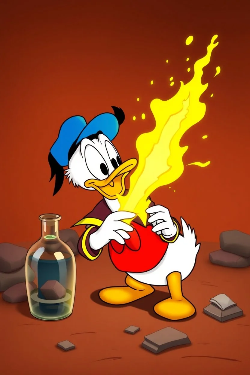 Donalditt var ett spreng- og drivstoff oppfunnet av Donald Duck ved ett uhell da han lekte seg med et kjemisett Ole, Dole og Doffen hadde kjøp for sparepengene sine. Kjennetegnelsen ved det er at det er ett kraftig stoff som når det brenner, brenner veldig raskt og med en voldsom reaksjon. Donalditt ble hovedsakelig brukt som drivstoff, men Donald fikk noe av stoffet til å detonere ved ett uhell. Når Donalditt brukes som drivstoff, utløser det vanvittige krefter.
