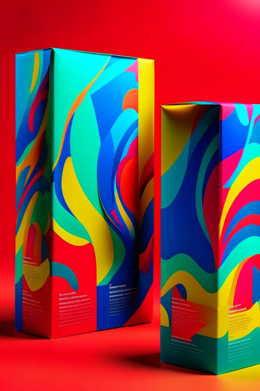 abstract colors on the packaging design template