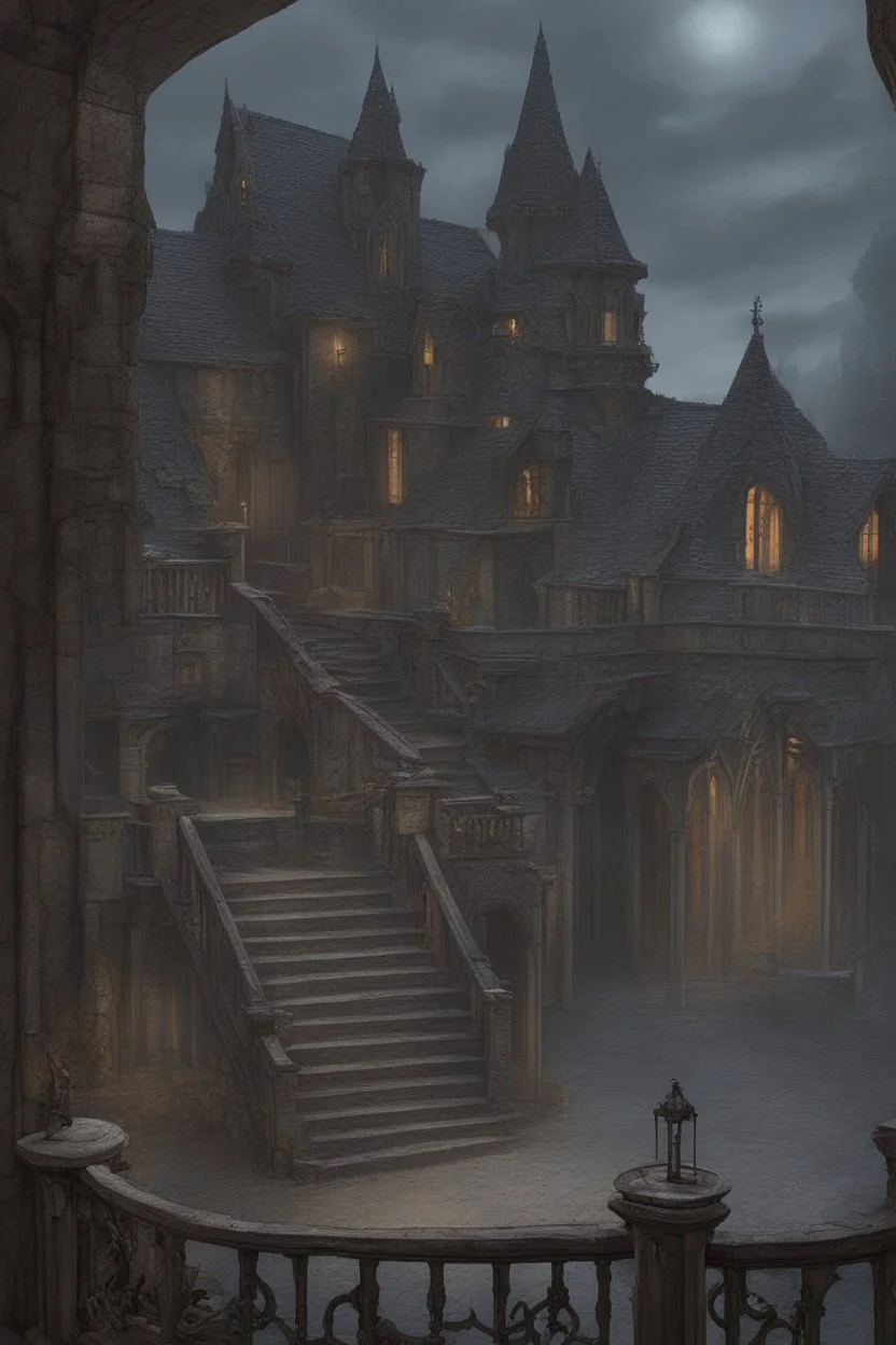 Castle ravenloft balcony