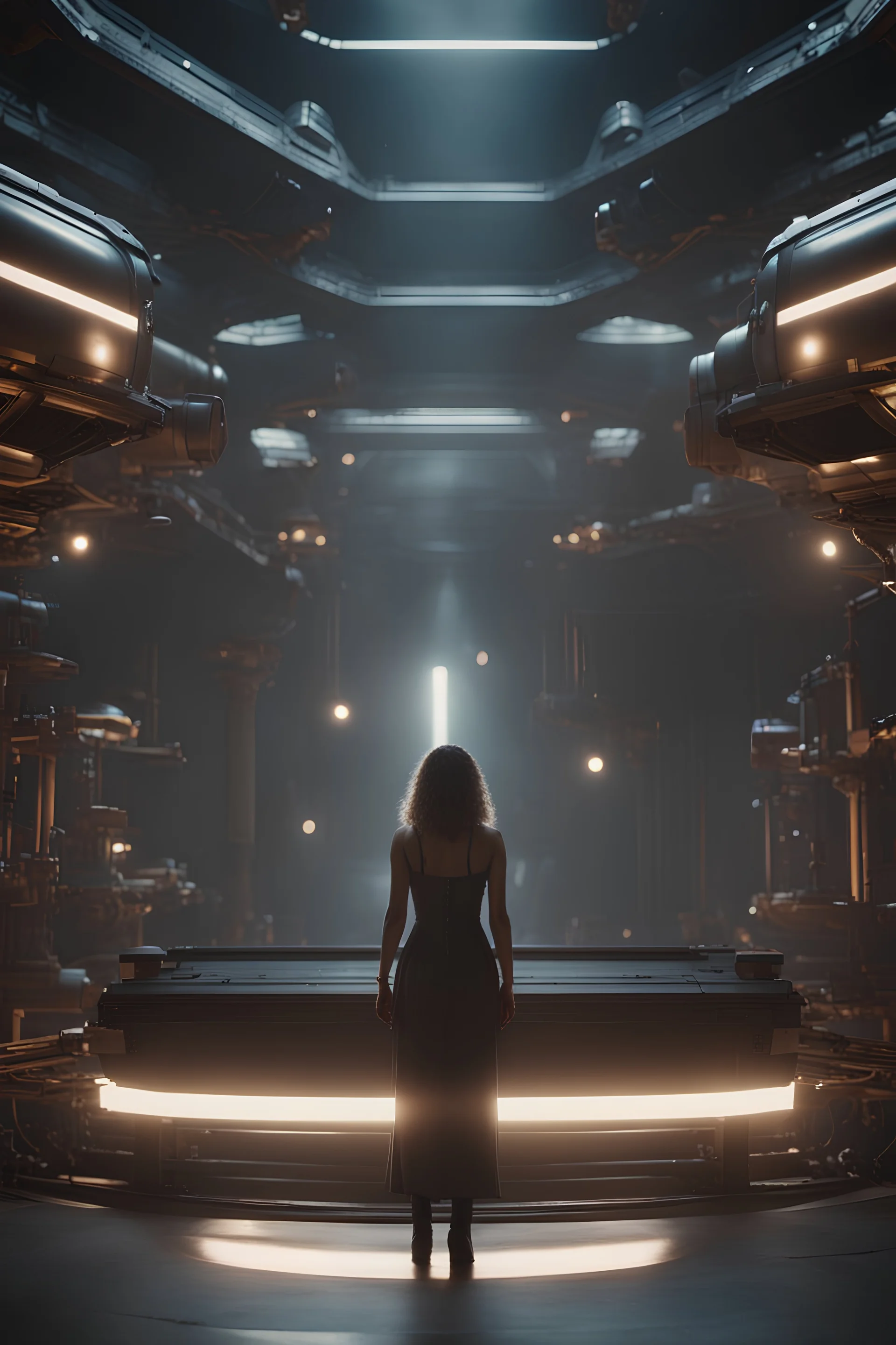 (Masterpiece1:3), award-winning, highest quality, analog cinematic shot of woman, . Dark science fiction hyperrealistic 8k, beautiful, epic,High resolution