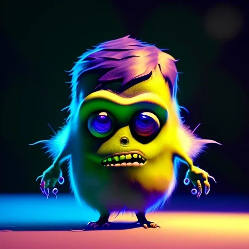 Concept art of Little zombie(Pixar art style)++, highly detailed, digital painting, art stations, concept art, smooth, unreal engine 5, god rays, ray tracing, RTX, nanite polygons, lumen lighting, ultra detail, volumetric lighting, 3d, detailed anime, finely drawn, high definition, high resolution, cartoon [ animation, cartoon, drawing, painting, low res, cropped, watermark, jpeg artifacts, low quality, normal quality, bad anatomy, text error, worst quality, blurry thousa