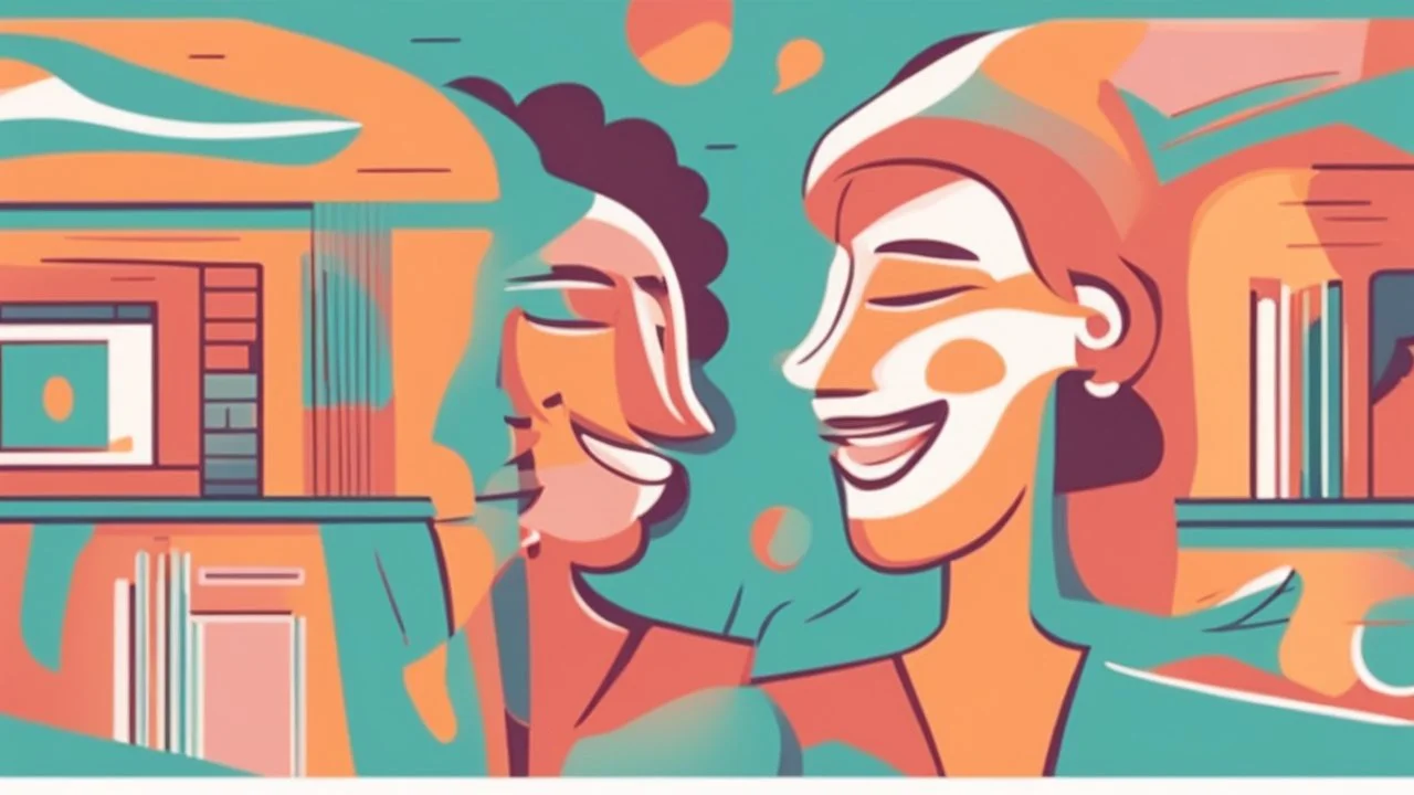 A thumbnail image that perfectly represents the video's topic. It shows two individuals engaged in an open and friendly conversation, with both of them appearing to exchange ideas and wearing smiles. The atmosphere is positive and comfortable, reflecting the importance of understanding and communication in human relationships. The bright and appealing colors add an attractive and intriguing look to the image.