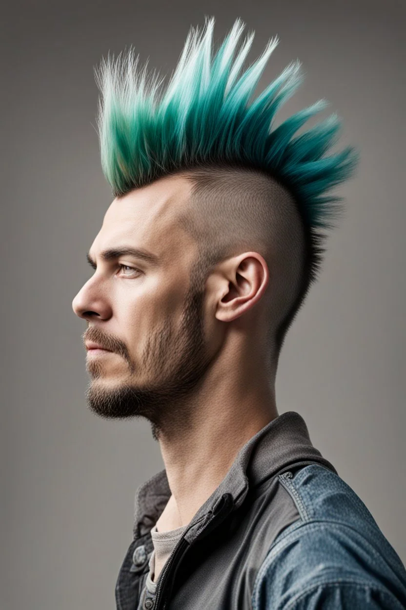 Man with a mohawk