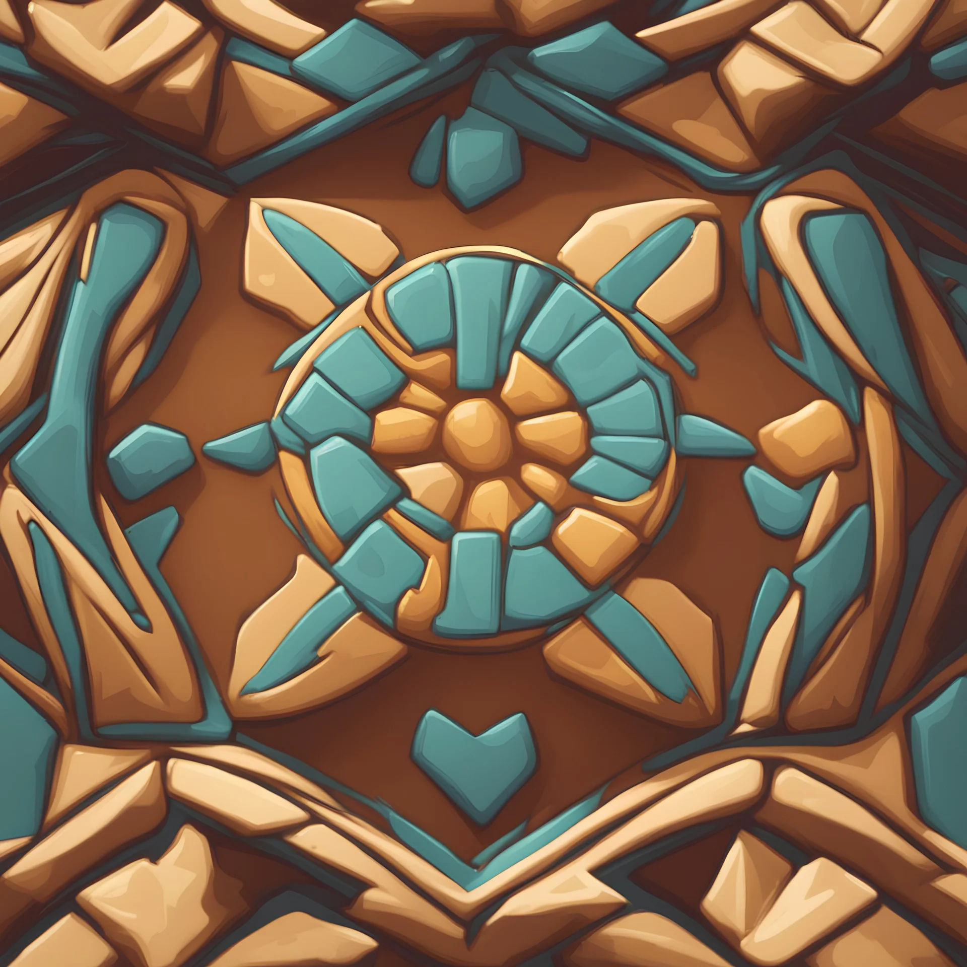 stylized floor tile, game art