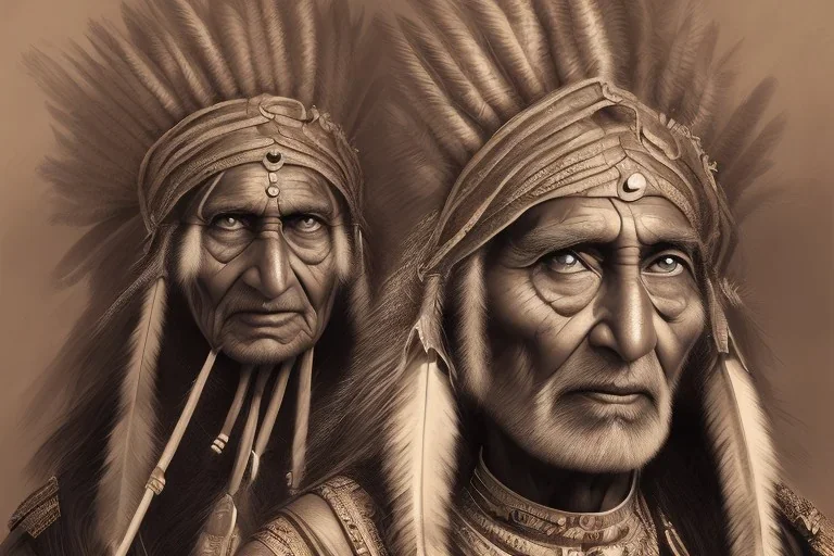 old RUGED Indian face