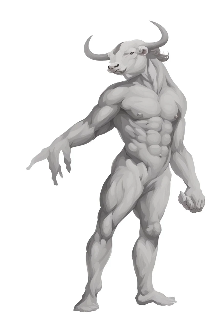 Centaur, a man with a bull's head