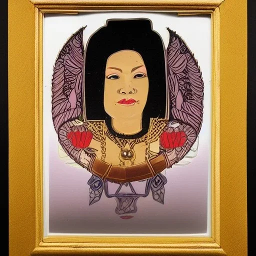 framed Portrait of Nina Dominic, also known as Tammy Gun, is a wise woman and member of the Celestial Order of Hathor in the 1920s nina is beautiful and powerful