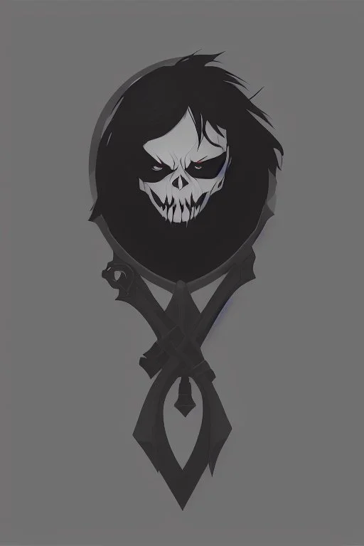 Extremely simple logo representing the grim reaper