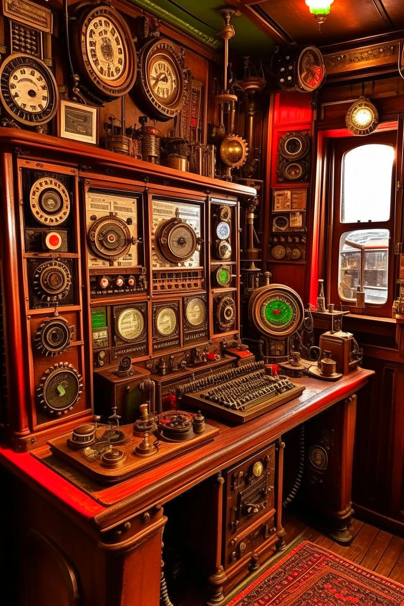 The radio station is steampunk.