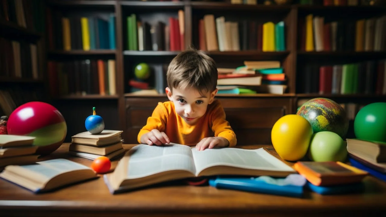The image for the article could depict a young child sitting at a desk surrounded by colorful books and educational tools, looking at the pages of an open book with curiosity and interest. This image reflects the spirit of learning and exploration in children, illustrating the opportunities that come with developing their love for knowledge and self-learning.