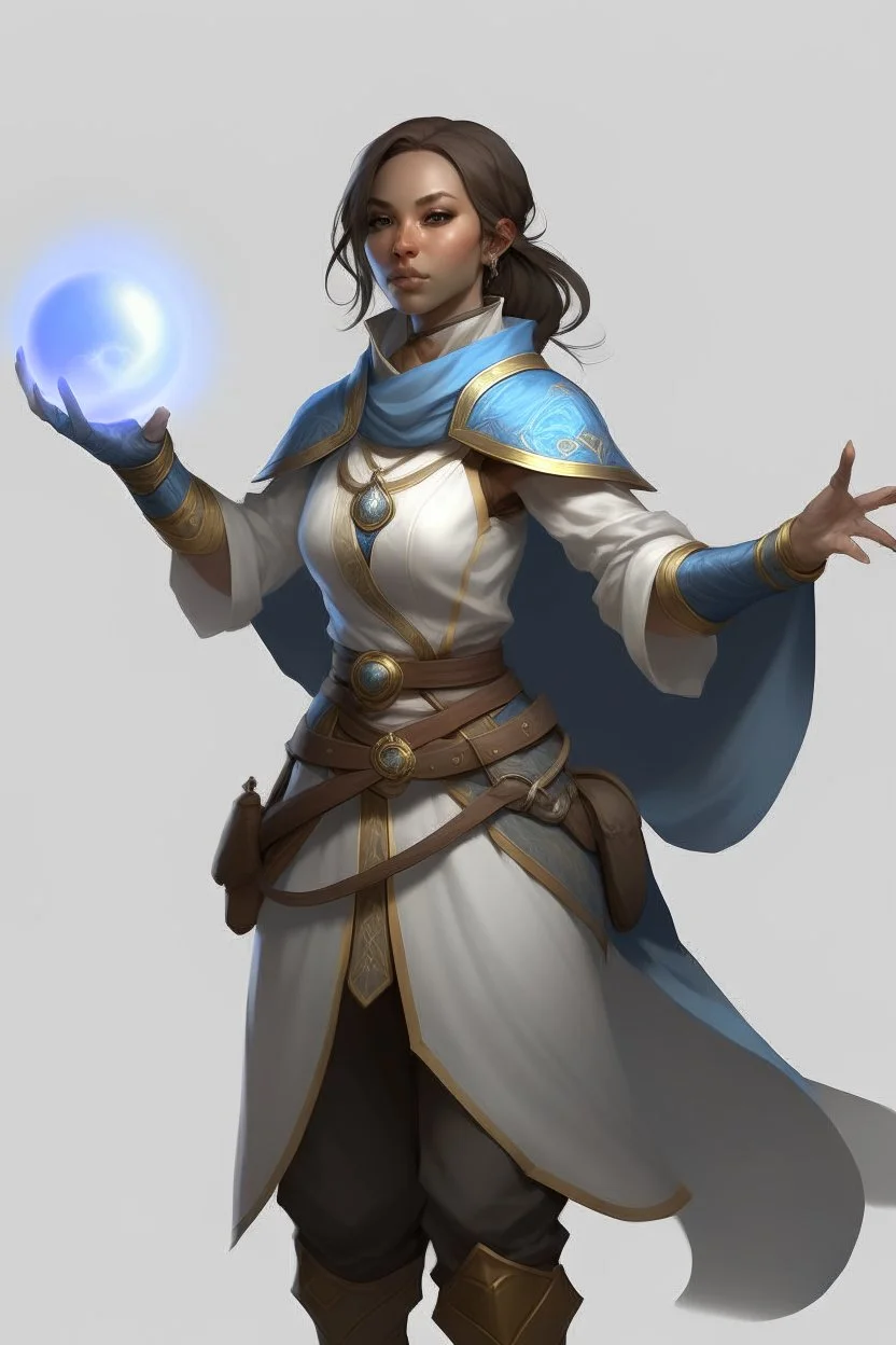 young female air genasi cleric dnd