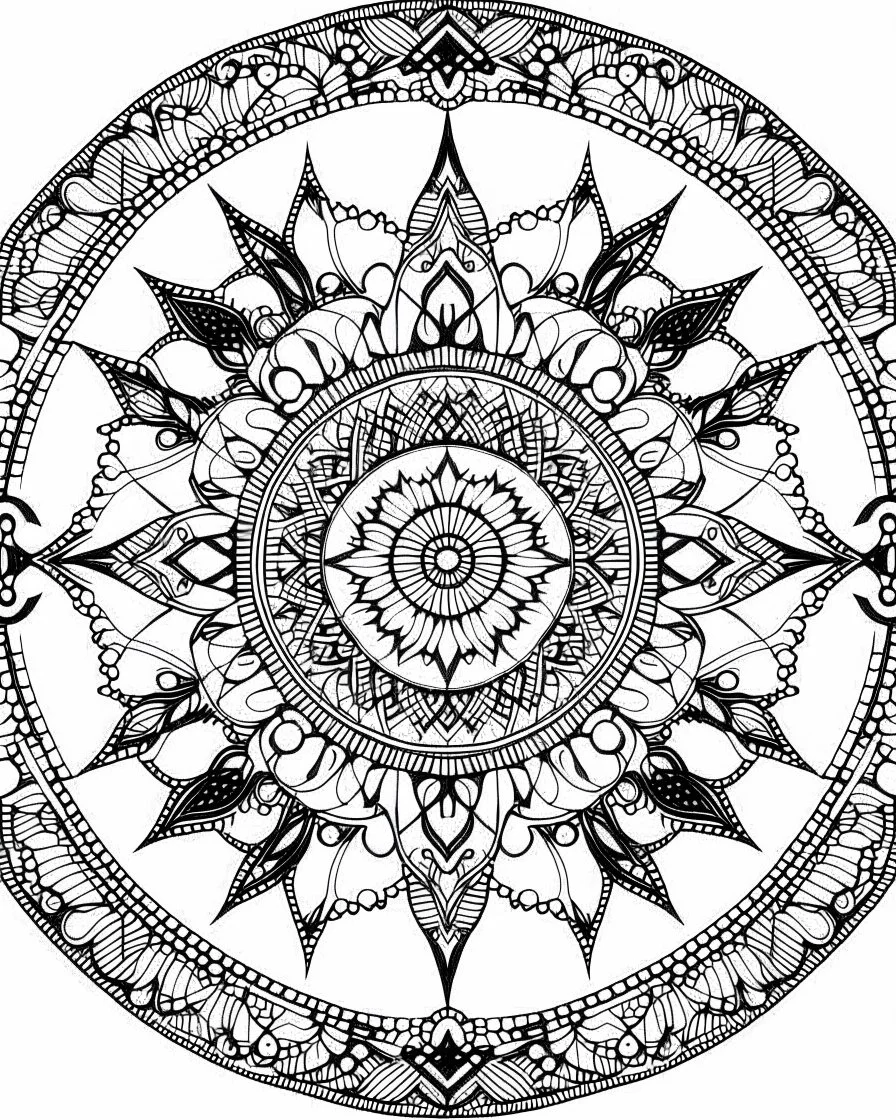 Coloring pages: Creating Mandalas for Inner Harmony