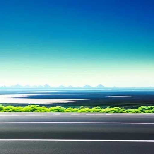 Clear sky, old retro car on the road, Car