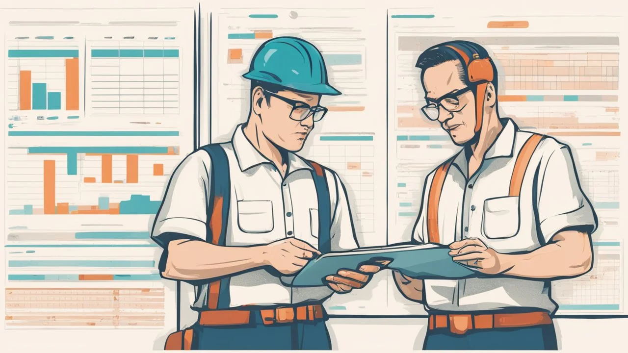 operators looking at a huge maintenance schedule