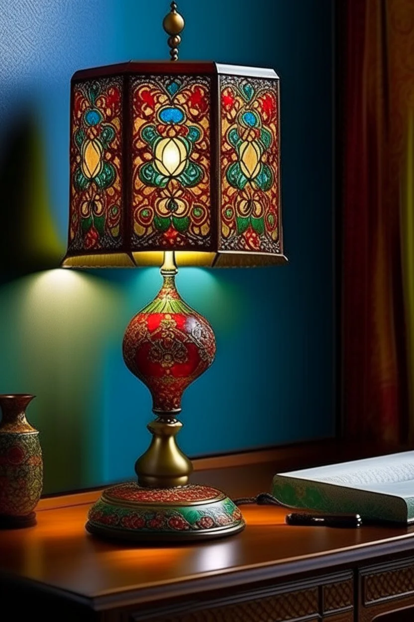 table lamp inspired by kebaya nyonya, modern design,