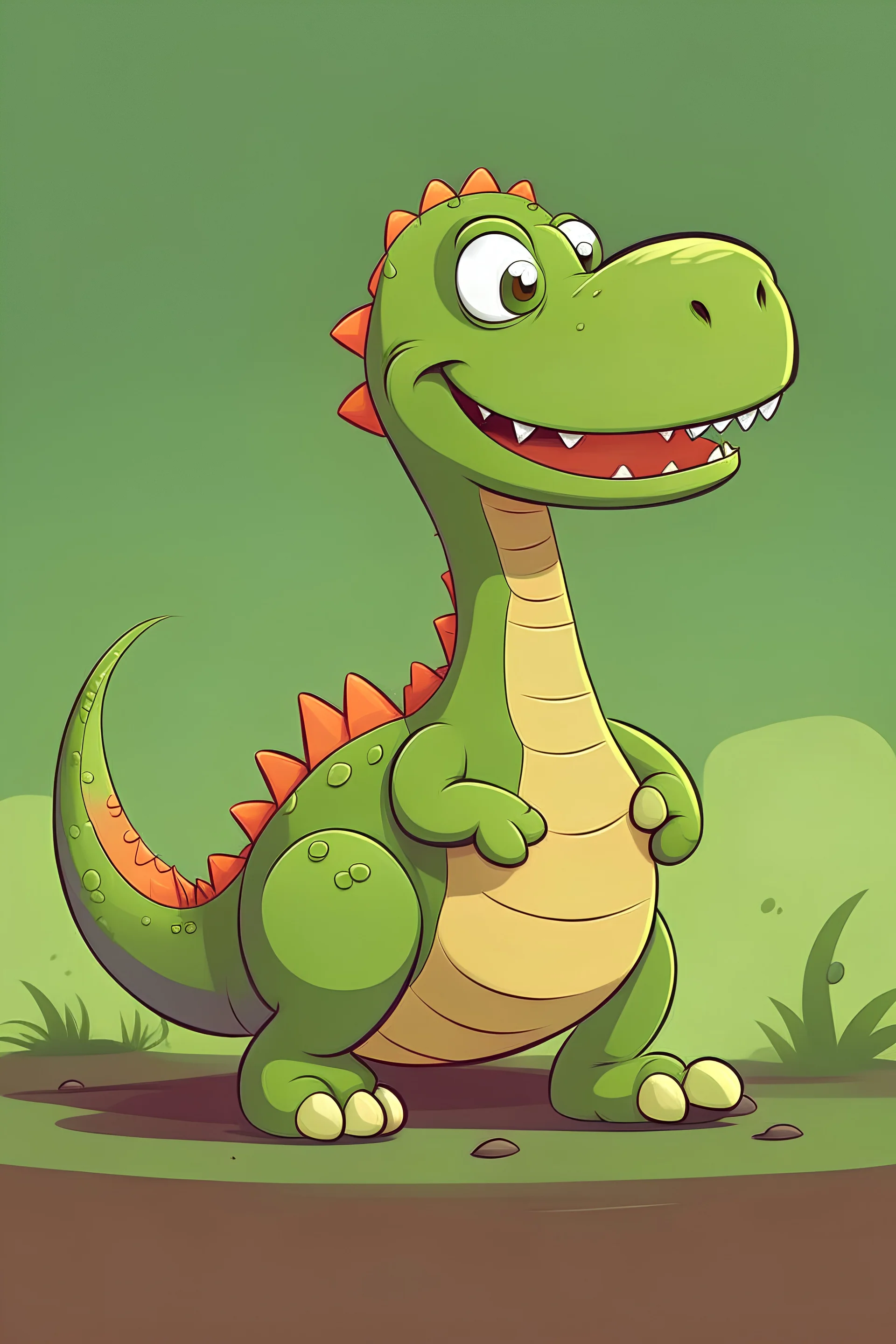 Cartoon dinosaur