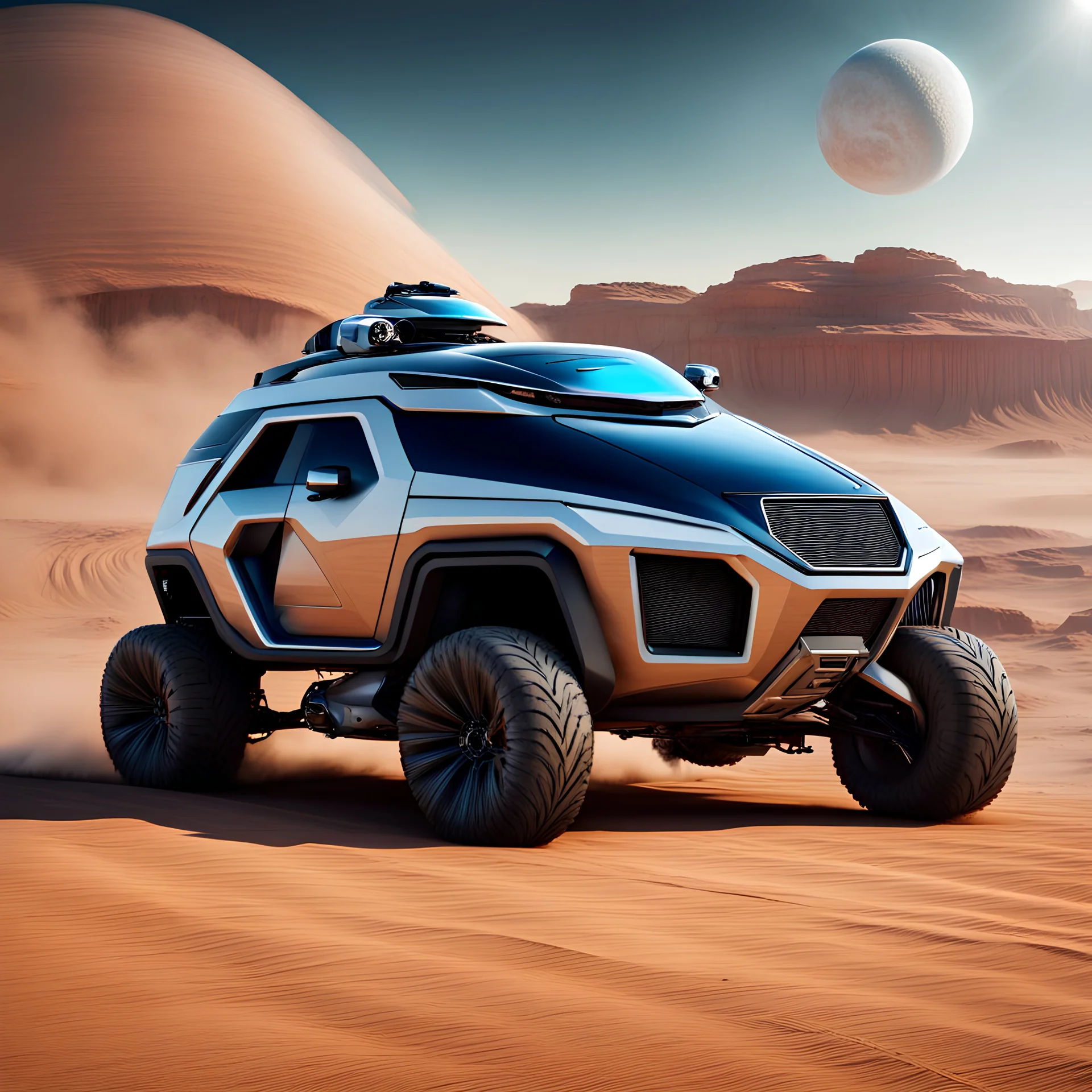 Sport utility vehicle with warp drive engines