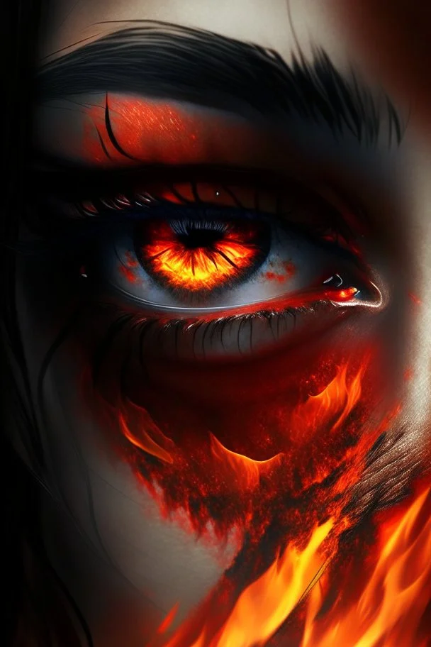 fiery eyes