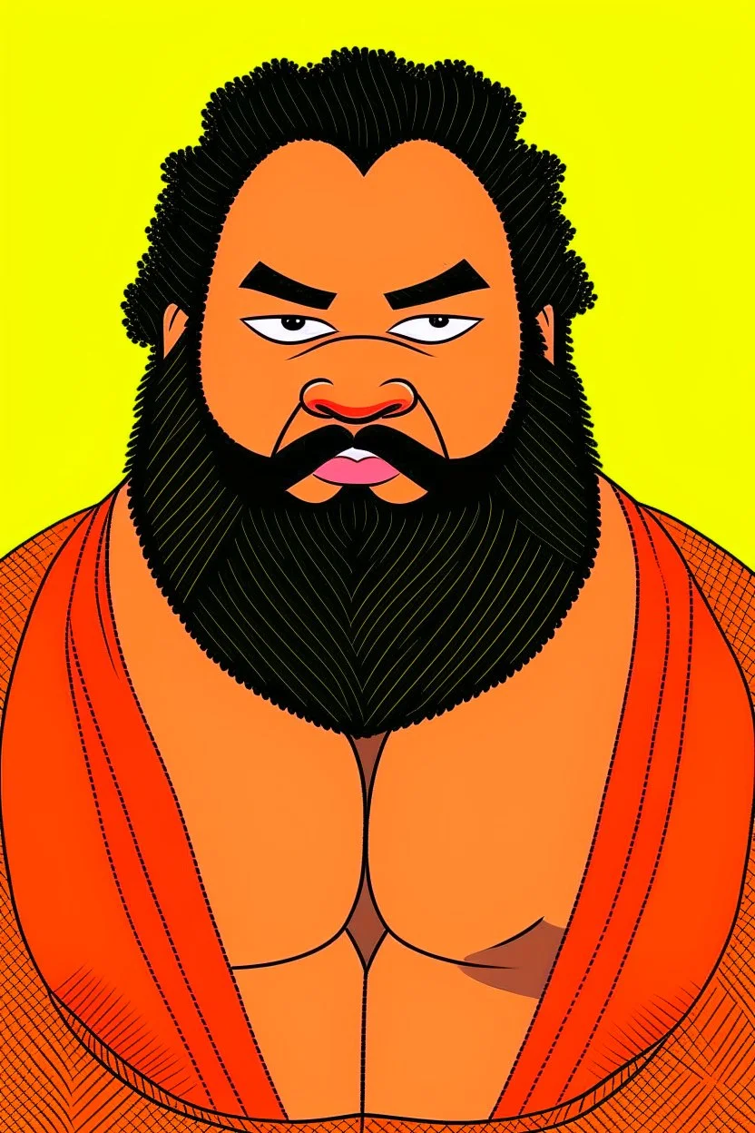 Mark Henry American wrestler catoon 2d