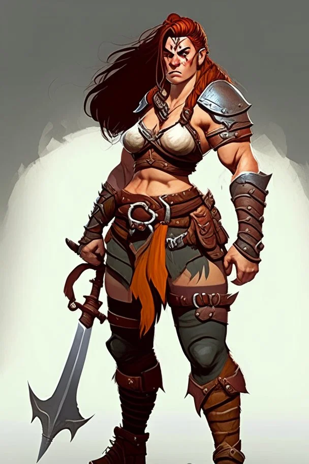 female barbarian dnd character pants