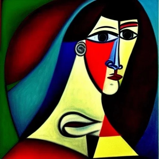 portrait of a woman picasso style