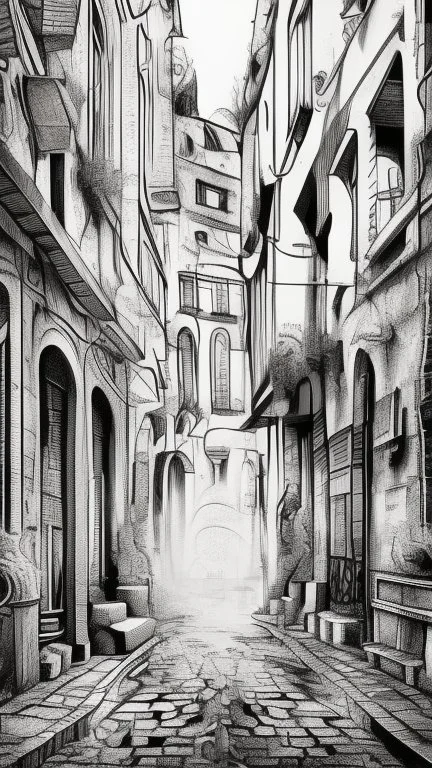 Fine line draw style