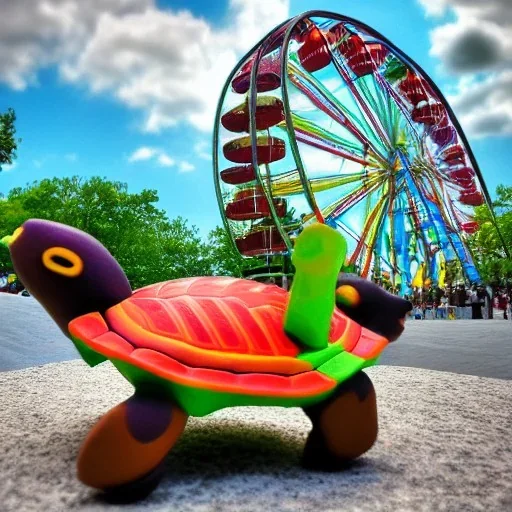 turtle and ferris wheel