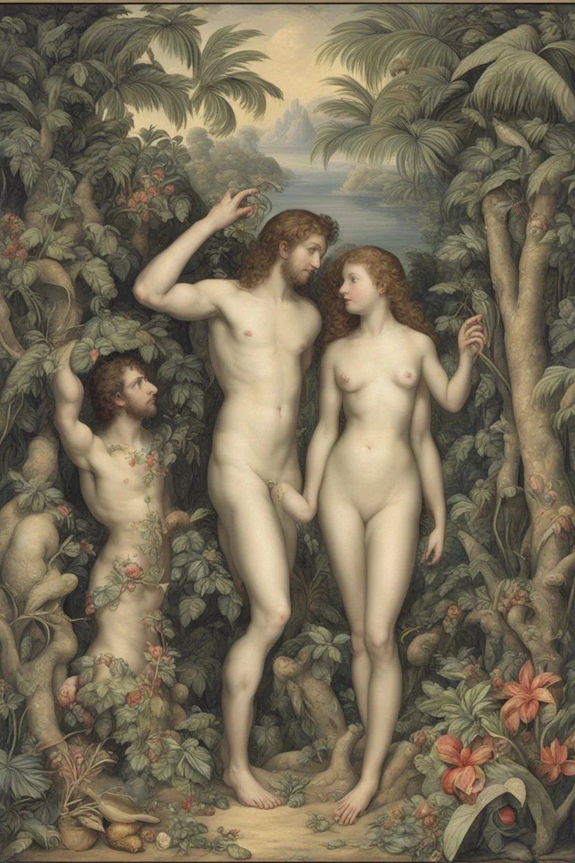 Adam and Eve in Paradise