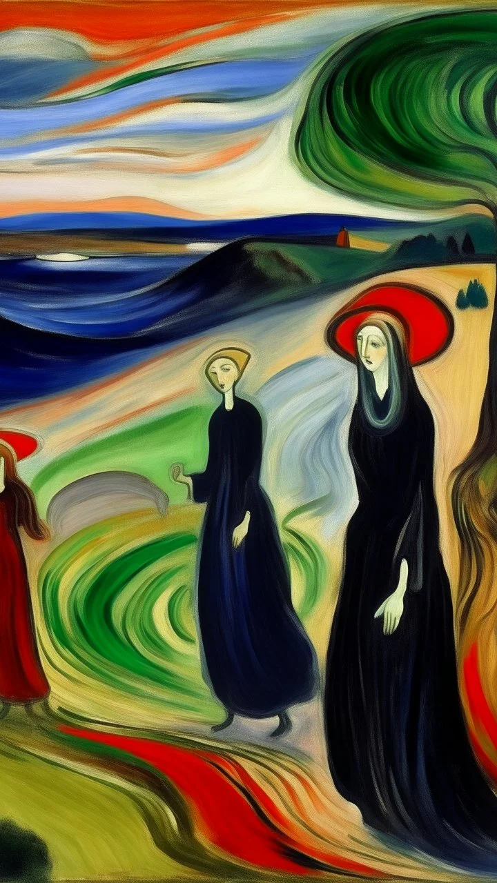 A magical dreamland painted by Edvard Munch