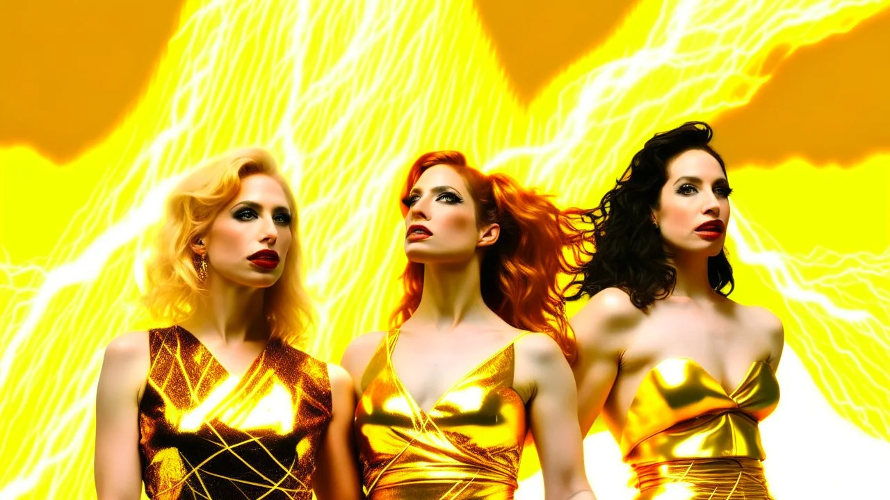 Text for a song about lightning space and beautiful golden women, text for a song