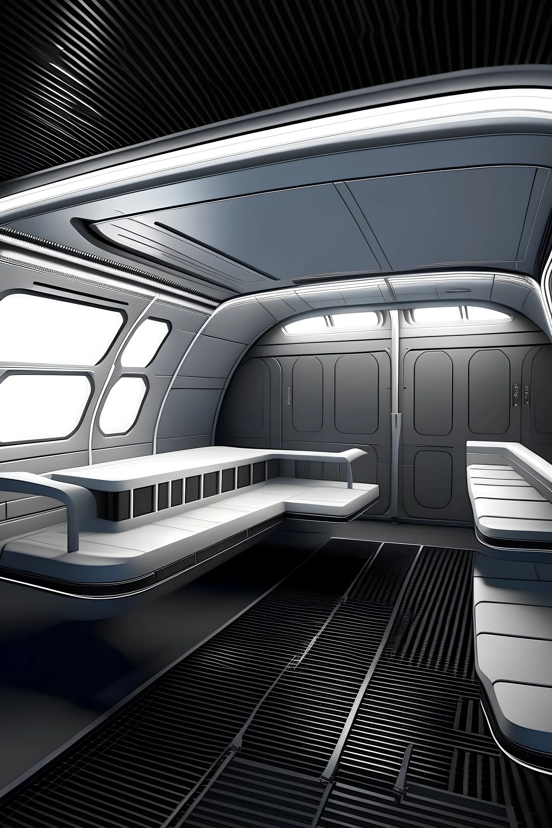 aeroplane cabin mock up external