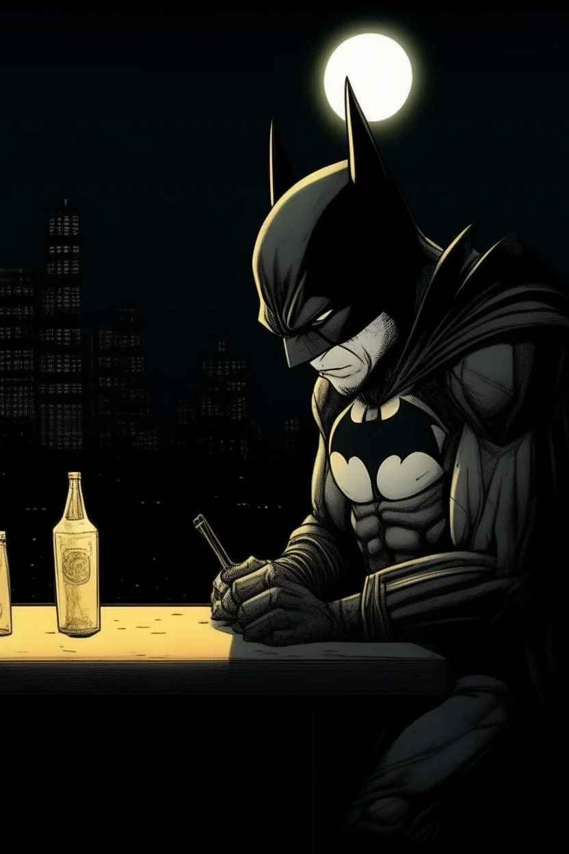 Depressive batman night tokio drinks