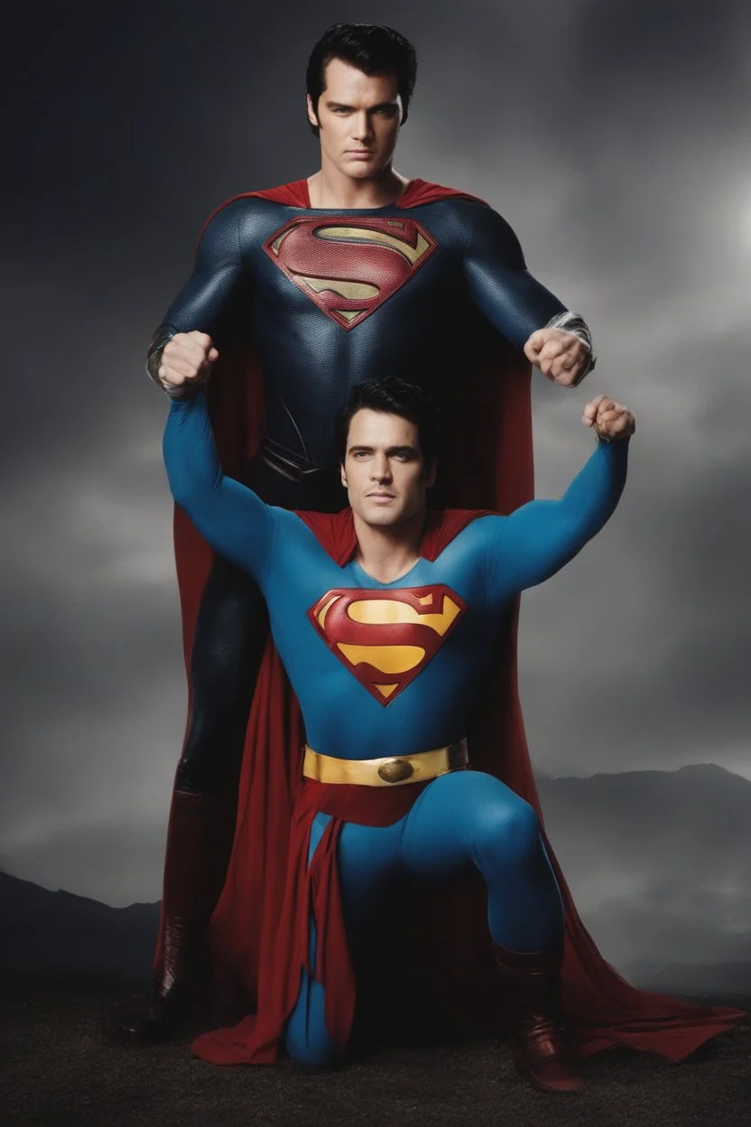 Elvis Henry Cavill Superman - full color digital photograph