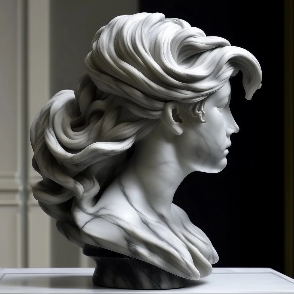 marble sculpted hair
