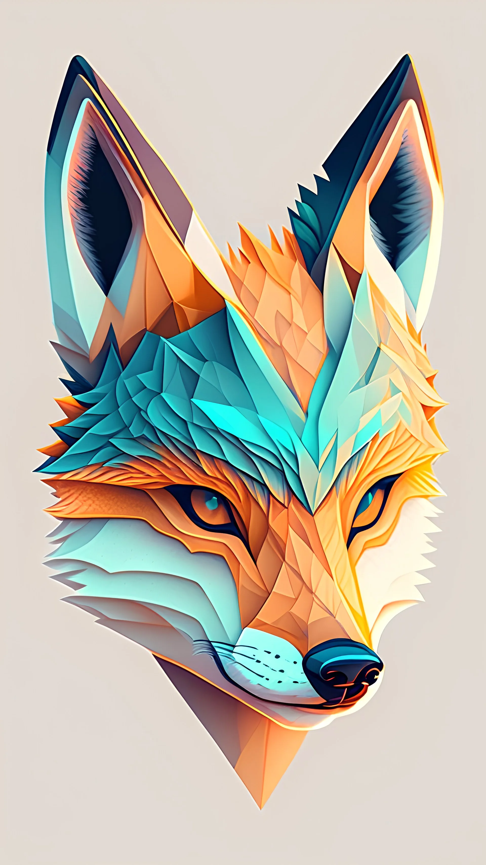 A detailed illustration face ninja wolf, fire, t-shirt design, t-shirt design, in the style of Studio Ghibli, pastel tetradic colors, 3D vector art, cute and quirky, fantasy art, watercolor effect, bokeh, Adobe Illustrator, hand-drawn, digital painting, low-poly, soft lighting, bird's-eye view, isometric style, retro aesthetic, focused on the character, 4K resolution, photorealistic rendering, using Cinema 4D, vector logo, vector art, put word "FuriuS", 2d, emblem, 2d, use pasten colors