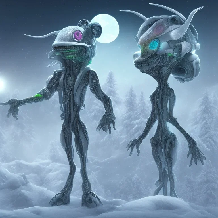 alien wearing winterclothes in summer