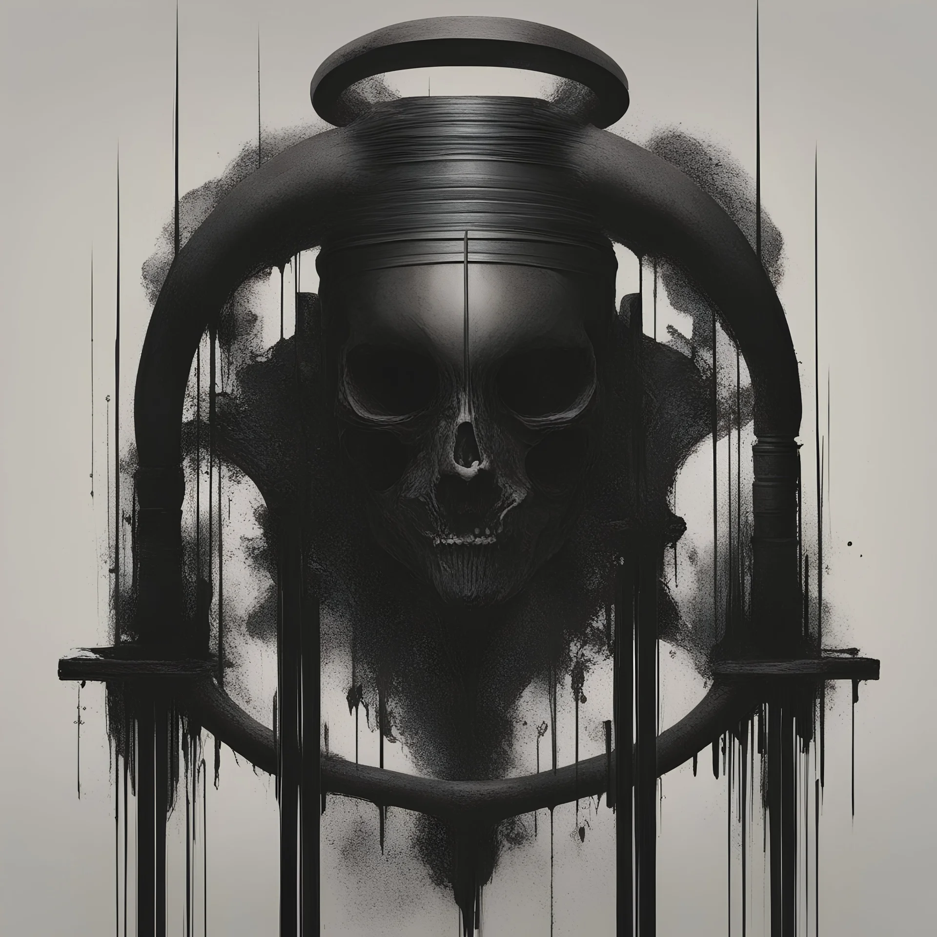 fluid brutal minimalism art darkness