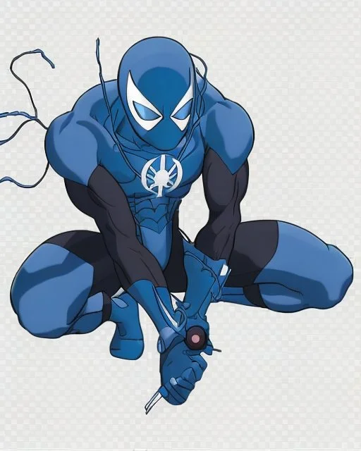 spider-man as DC blue lantern