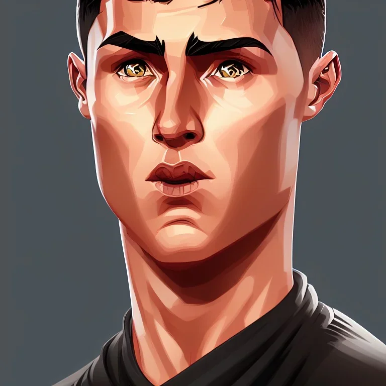 portrait of cristiano ronaldo