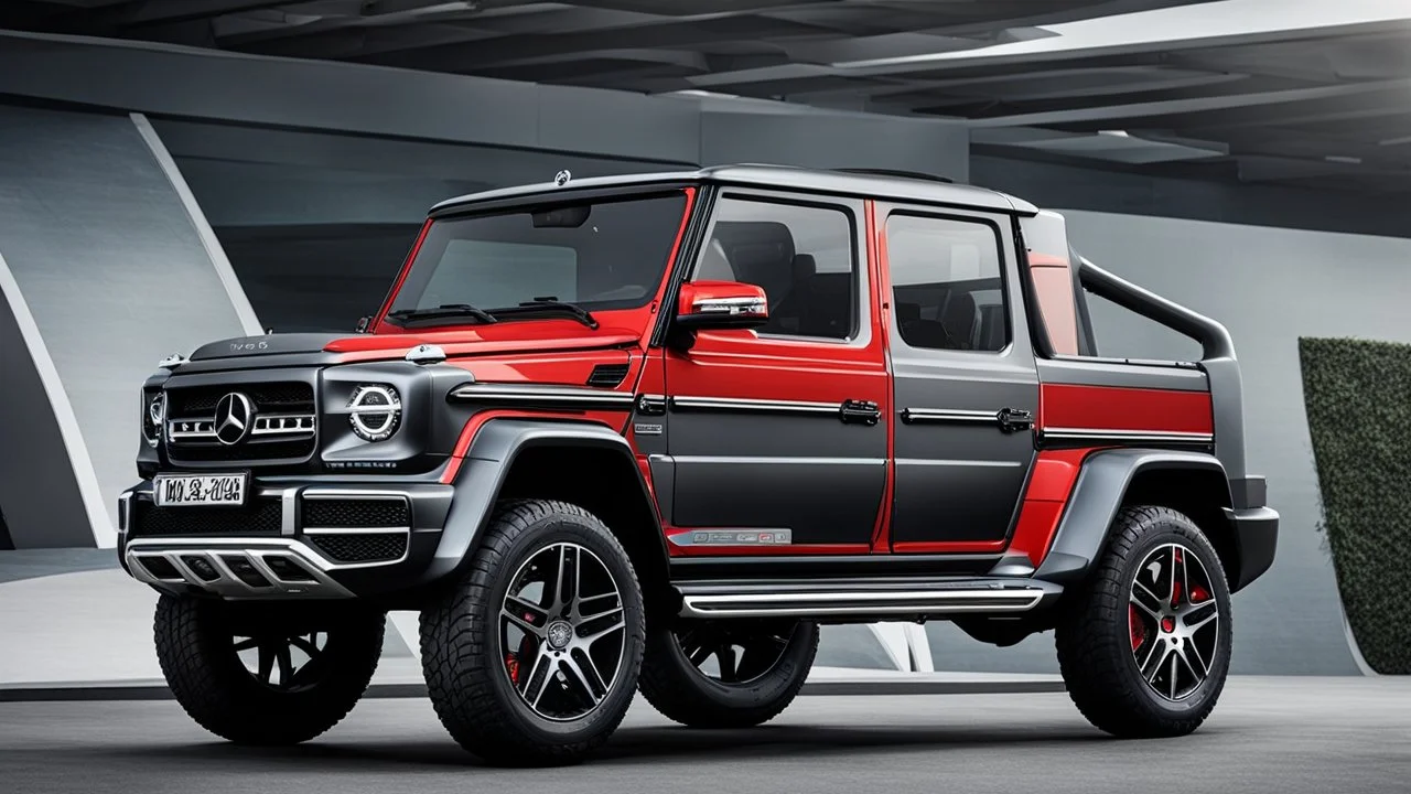 GWM Tank 300 mixed with Mercedes G-Class, Super Detailed, desktop wallpaper, 4K