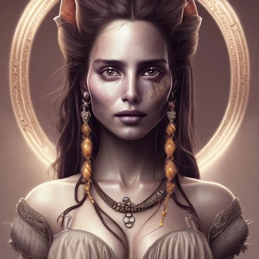 best quality, realistic lighting, masterpiece portrait of Penelope Cruz from pirates of the Caribbean, details, light dusting of freckles, shot from above, simple chain hauberk, warhammerVector art matte painting digital illustration 3D shading CryEngine Behance HD 3Delight