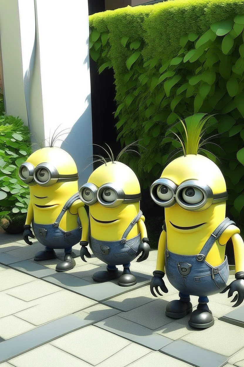 poor minions in side walk area