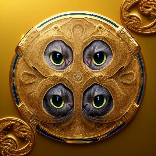 3d cute cats, beautiful rich, detailed yin and yang symbol, shiny, intricate, gorgeous, ultrafine detail, hyperrealism, trending , sharp focus, intricate details, highly detailed, glowing, glitter, complementary colours