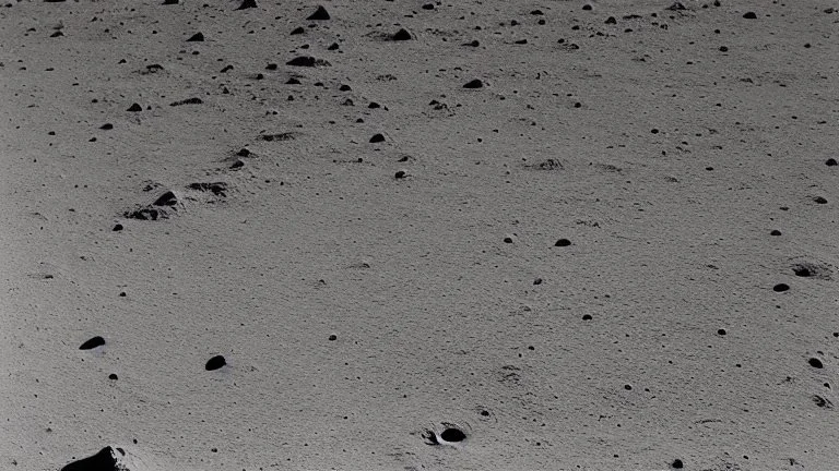 view from the surface of the moon